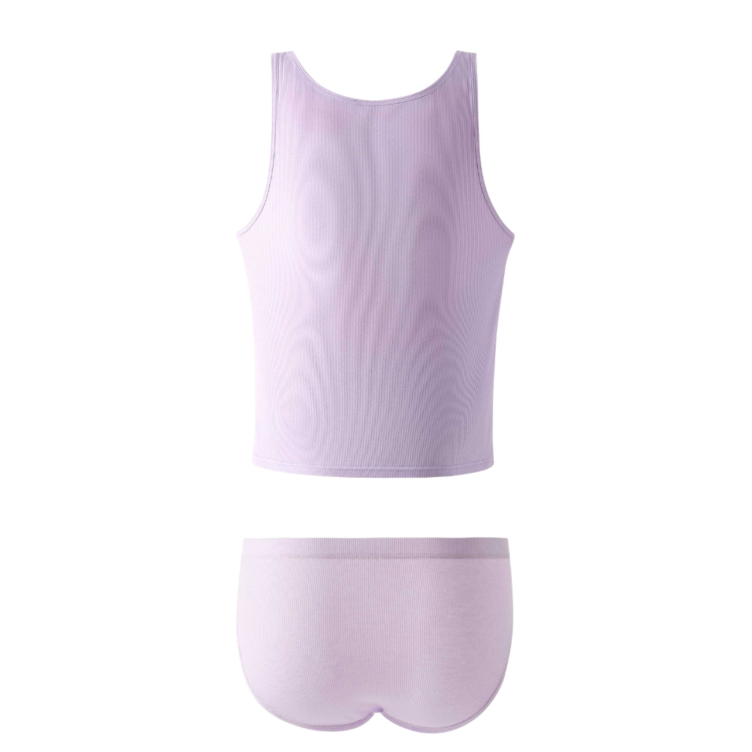 AKATE | Lavender Ribbed Tank & Briefs Set *PRE-ORDER